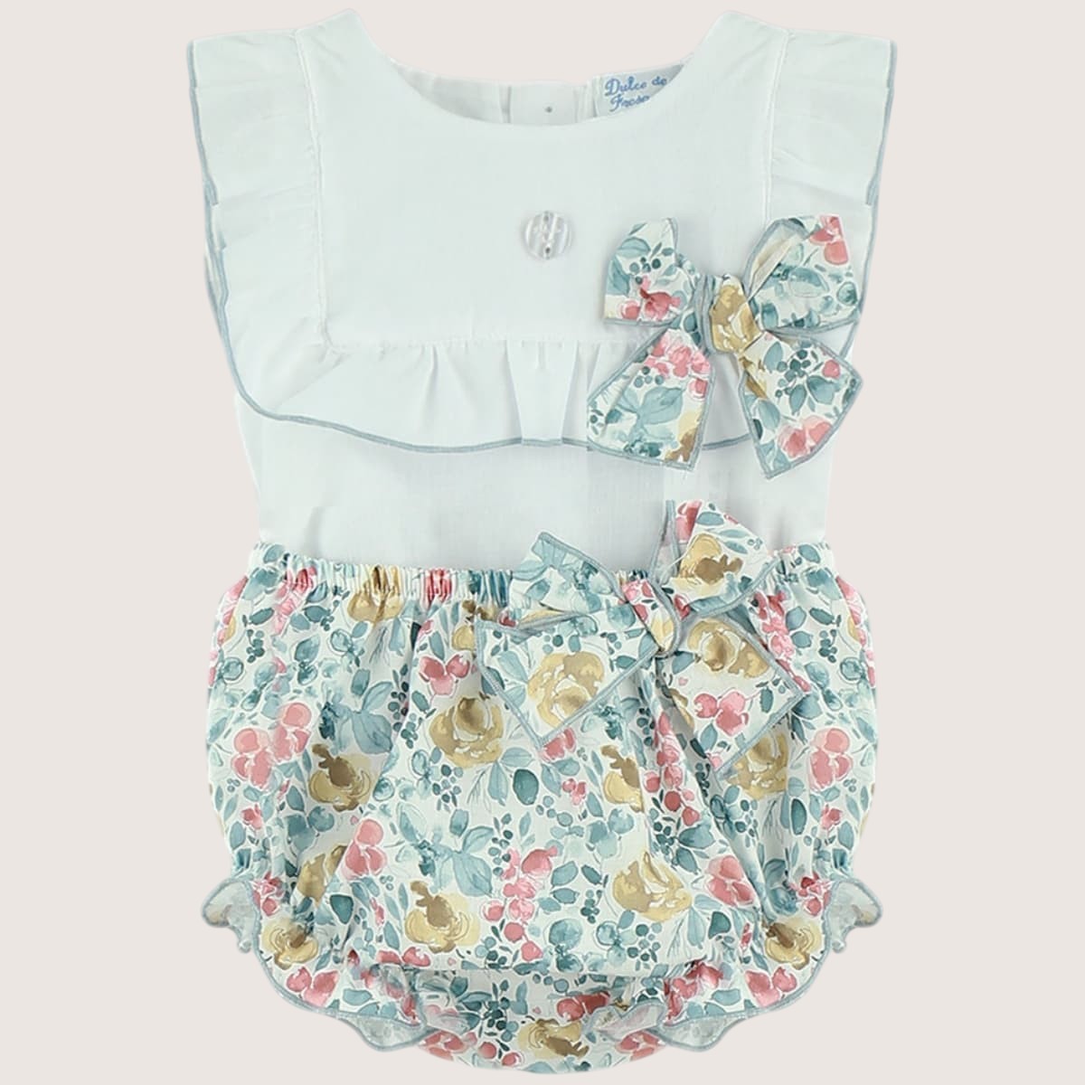 Girls Floral & Pastel Two-Piece Outfit