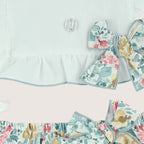 Girls Floral & Pastel Two-Piece Outfit