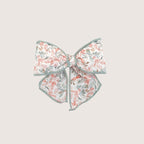 Salmon Floral Hair Bow Clip