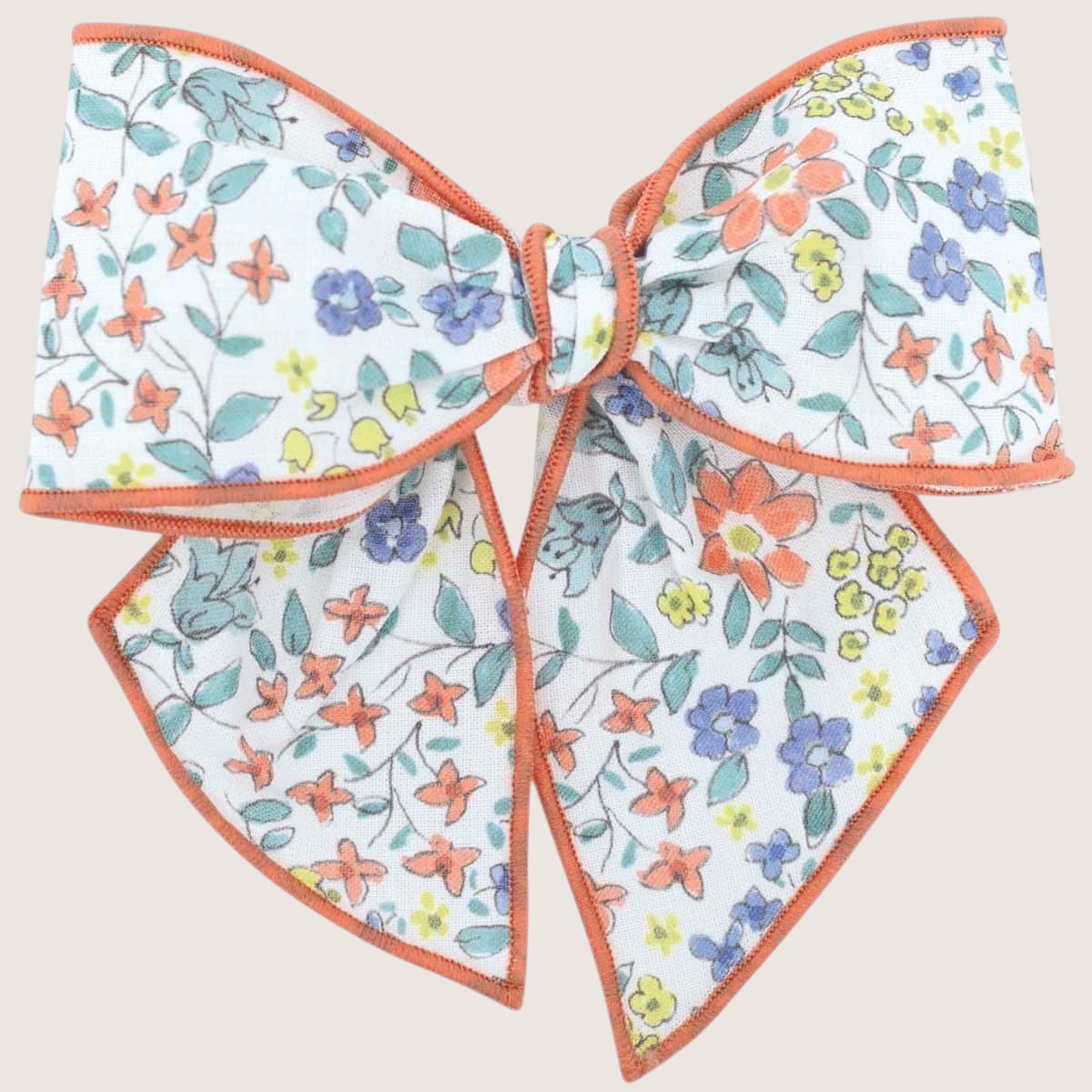 Lemon Floral Hair Bow Clip