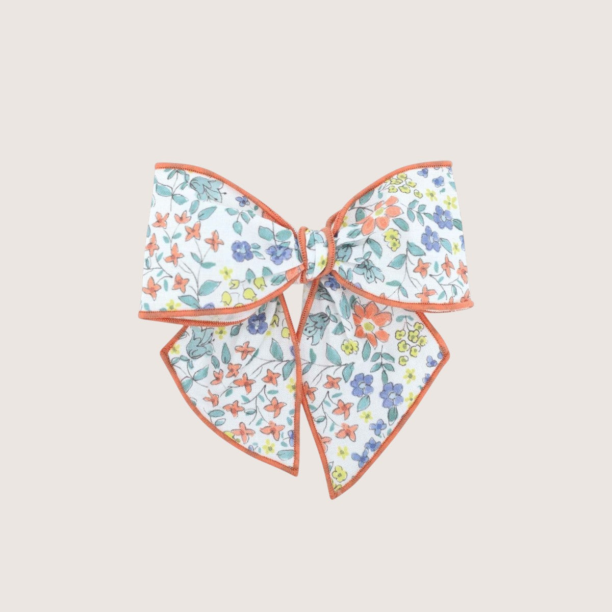 Lemon Floral Hair Bow Clip