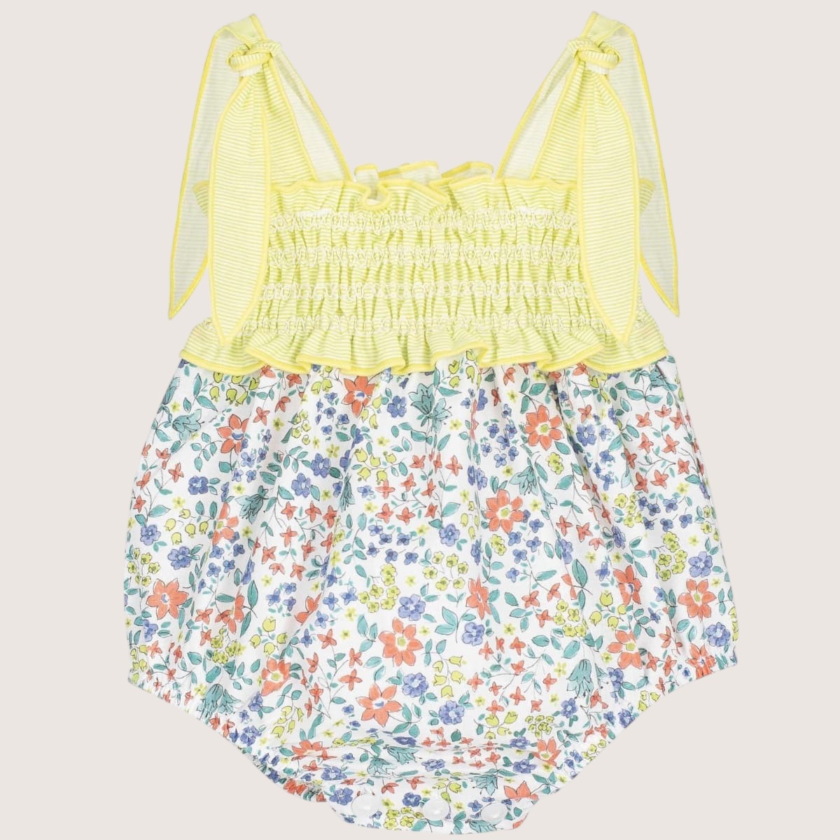 Baby Girls Lemon Floral Romper