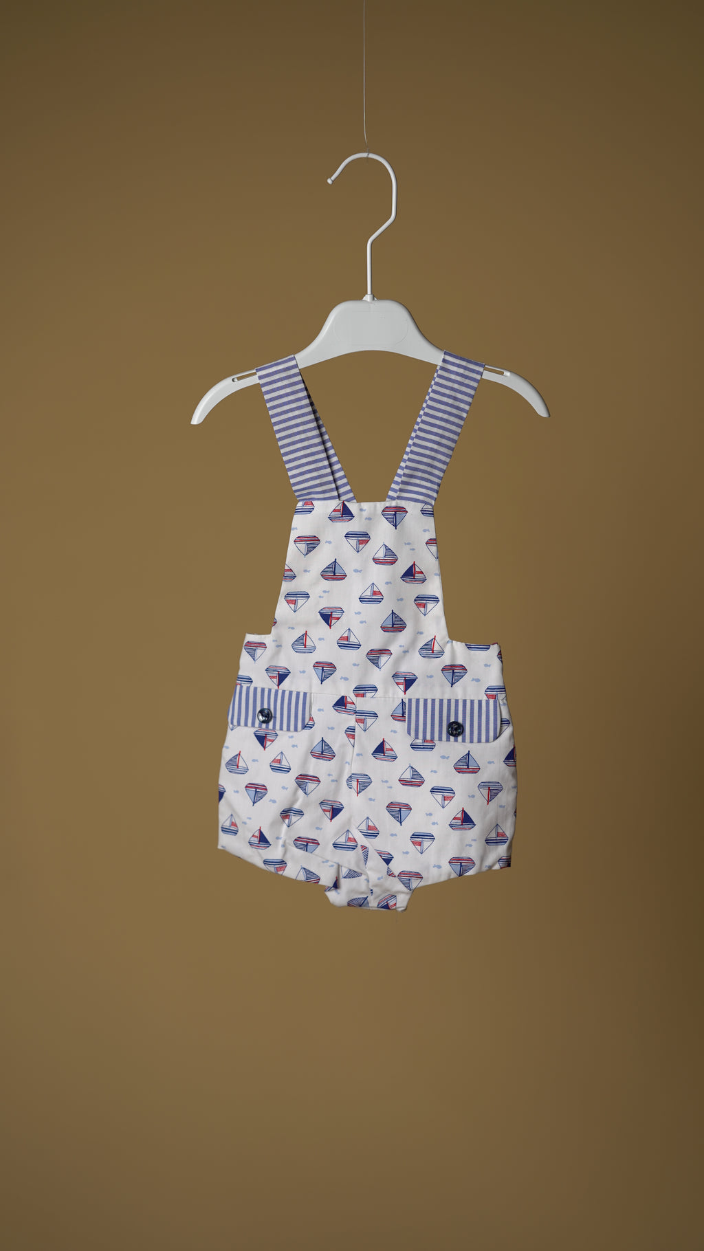 Sailor Boat  Cotton Baby Boy Overall
