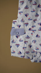 Sailor Boat  Cotton Baby Boy Overall