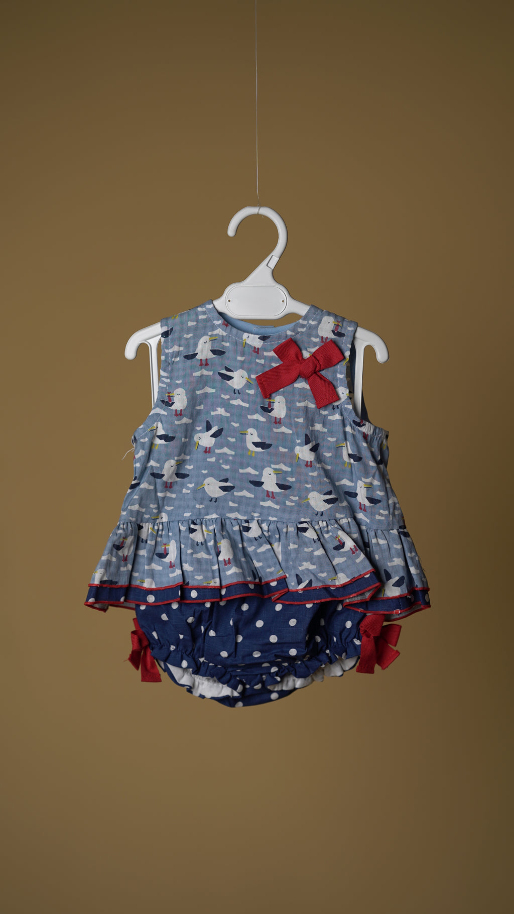 Blue Birds Girls Top & Pants Set