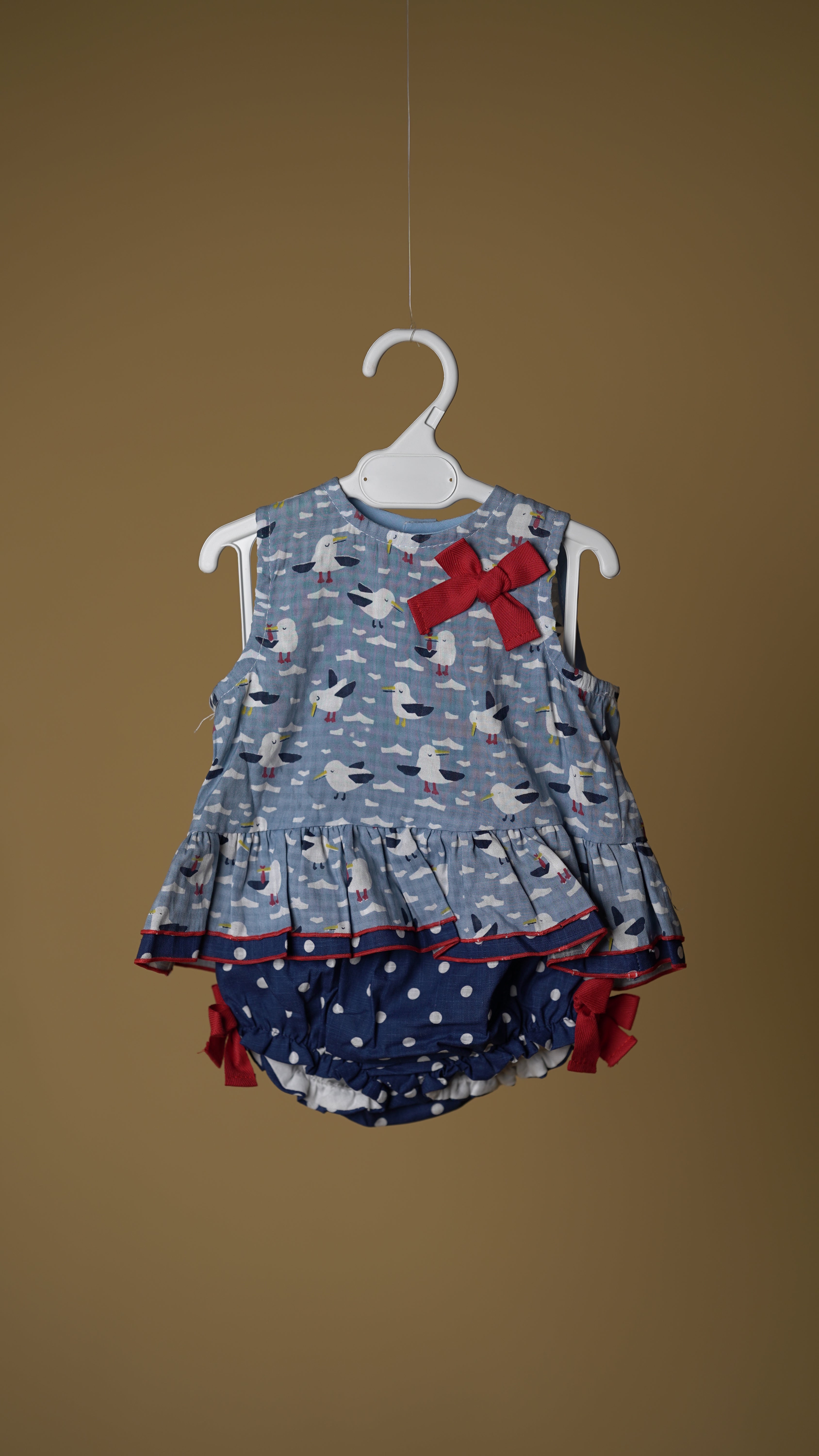 Blue Birds Girls Top & Pants Set