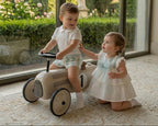 Ceremony Beige & Mint Dress With Tulle Bow