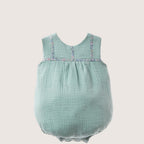 Baby Girls Mint Eyelet Romper
