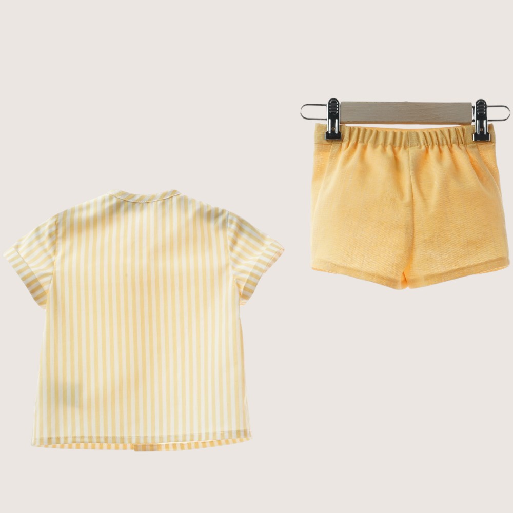 Yellow Sunshine Boys Short Set