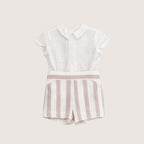 Boys Ceremony Pink & Beige Short Set